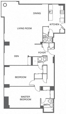 a floor plan of a house